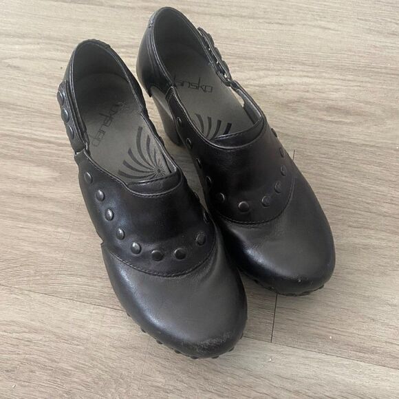 Dankso, black slip on women's comfort pumps size 36 - Picture 1 of 8